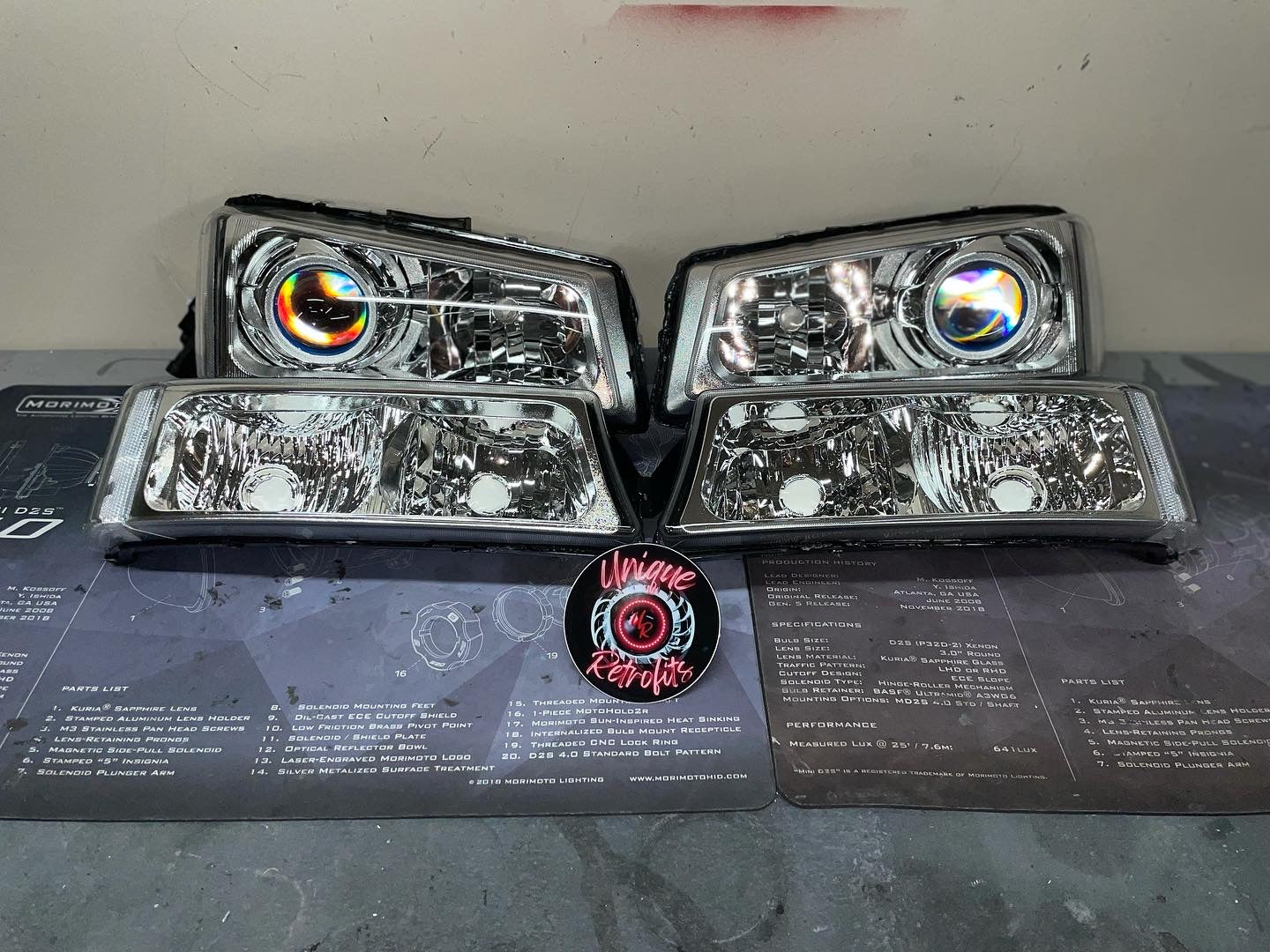 PRE-BUILT 2003-2007 Chevy Silverado Projector headlights