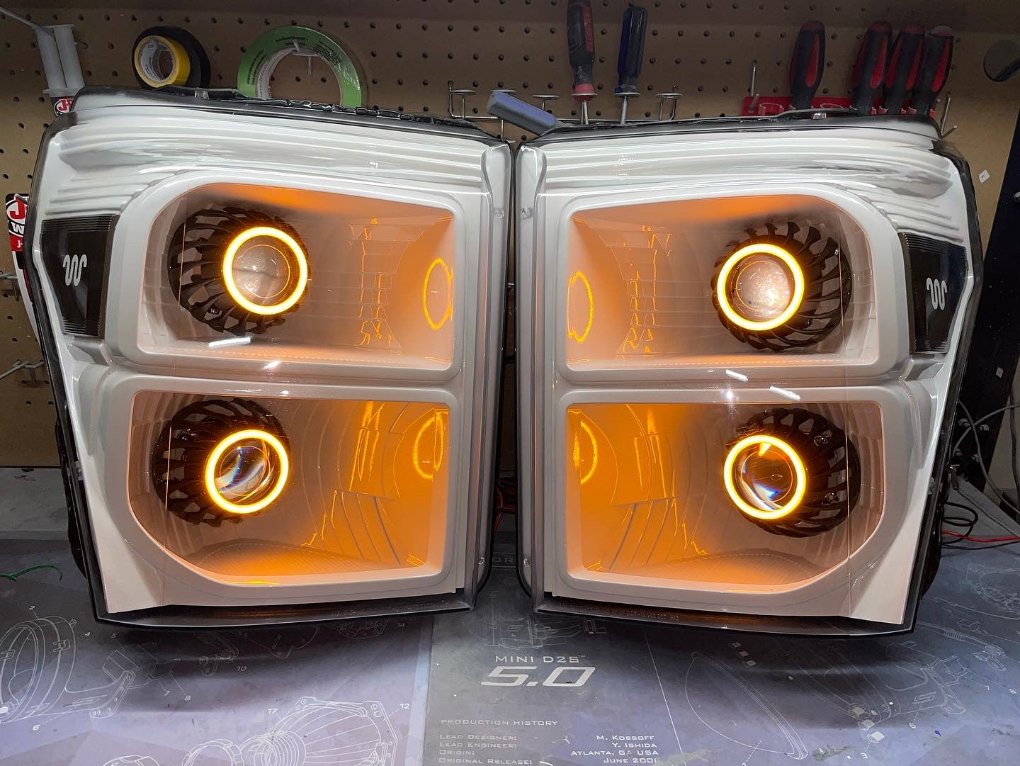 Pre Built 2011-2016 Super Duty Projector Headlights