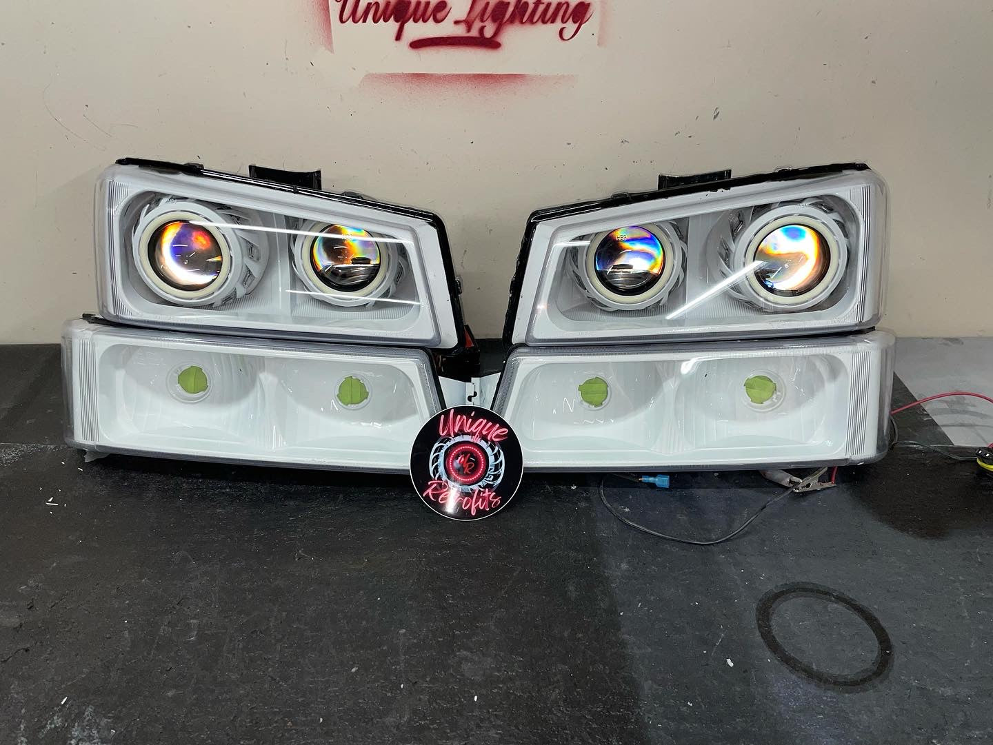 PRE-BUILT 2003-2007 Chevy Silverado Projector headlights