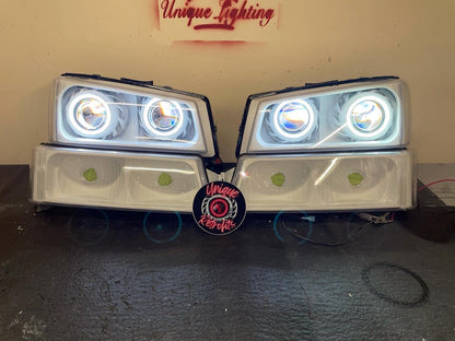 PRE-BUILT 2003-2007 Chevy Silverado Projector headlights