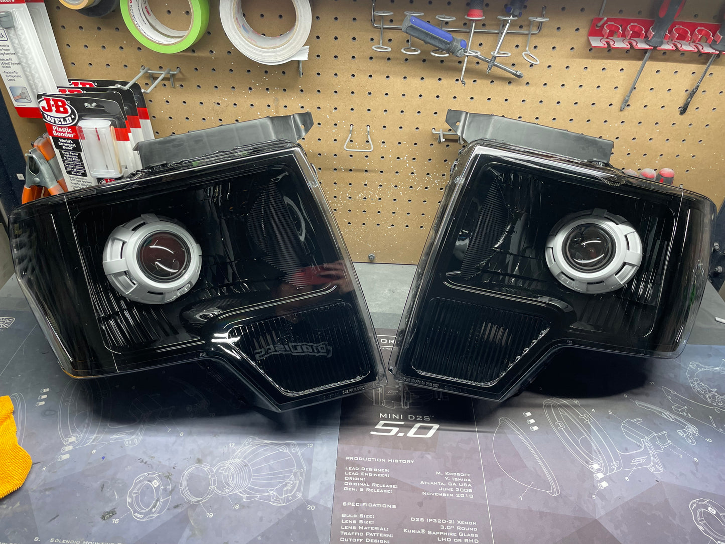 Pre Built 2009-2014 Ford F150 Headlights