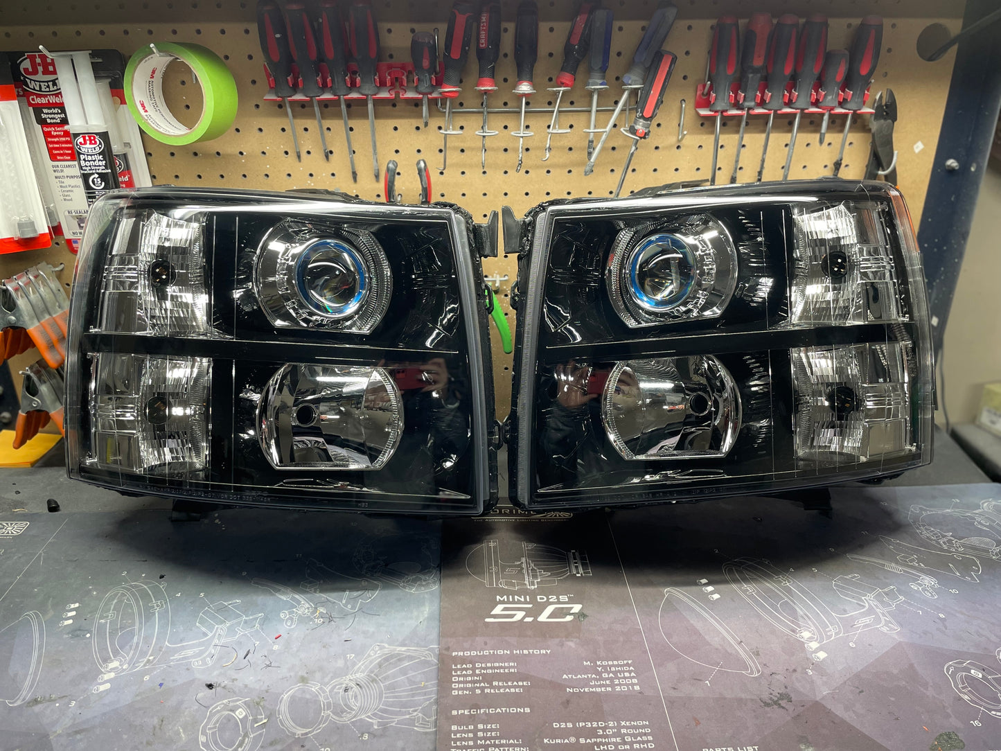 Pre-Built 2007-2013 Silverado Headlights