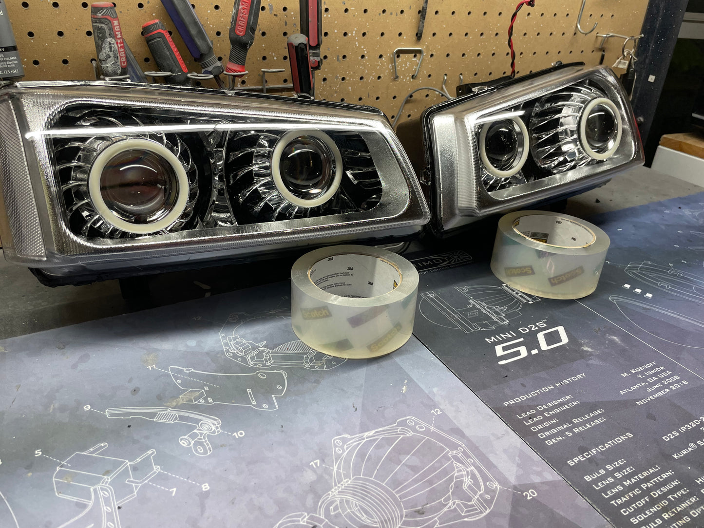 PRE-BUILT 2003-2007 Chevy Silverado Projector headlights