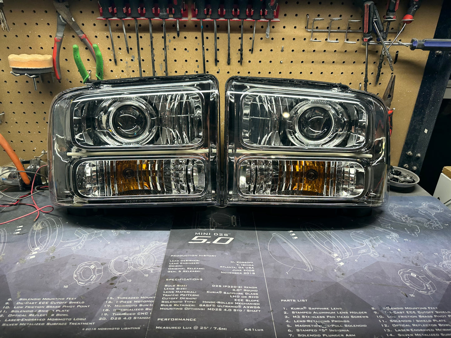 Pre Built 2005-2007 Ford Super Duty Headlight (Stage 1)