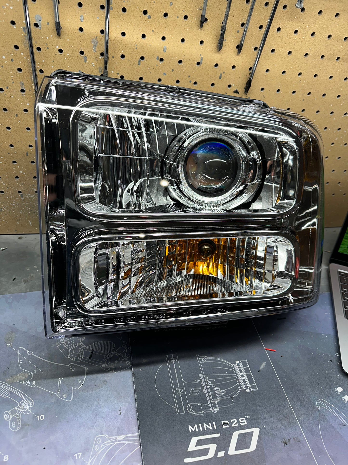 Pre Built 2005-2007 Ford Super Duty Headlight (Stage 1)