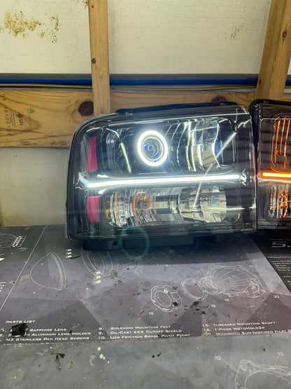 Pre Built 2005-2007 Ford Super Duty Headlight (Stage 2)